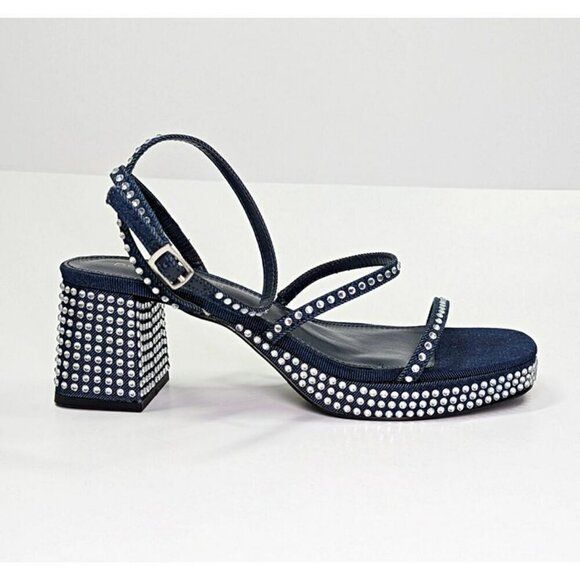 BCBGeneration Lissena-2 Women's Rhinestones Platform Sandal Size 8.5 MSRP $109 - Picture 2 of 6